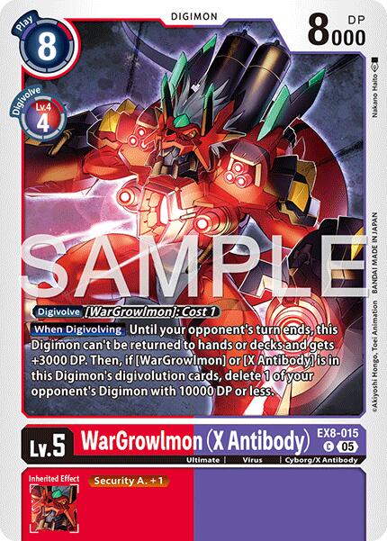 WarGrowlmon [EX8-015] (X Antibody) [Advanced Booster Digimon Generation] | Clutch Gaming