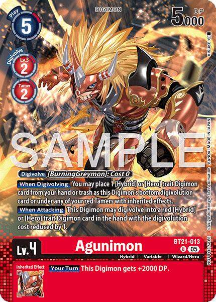 Agunimon [BT21-013] (Event Pack 9) [World Convergence] | Clutch Gaming