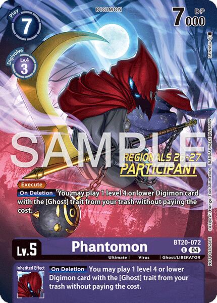 Phantomon [BT20-072] (Regionals 26-27 Season 1 Participant) [Release Special Booster Ver.2.5 Promos] | Clutch Gaming