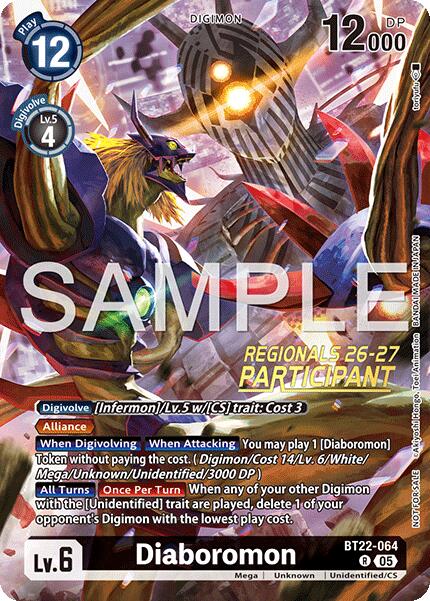 Diaboromon [BT22-064] (Regionals 26-27 Season 1 Participant) [Cyber Eden] | Clutch Gaming