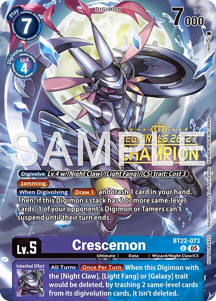 Crescemon [BT22-073] (Regionals 26-27 Season 1 Champion) [Cyber Eden] | Clutch Gaming