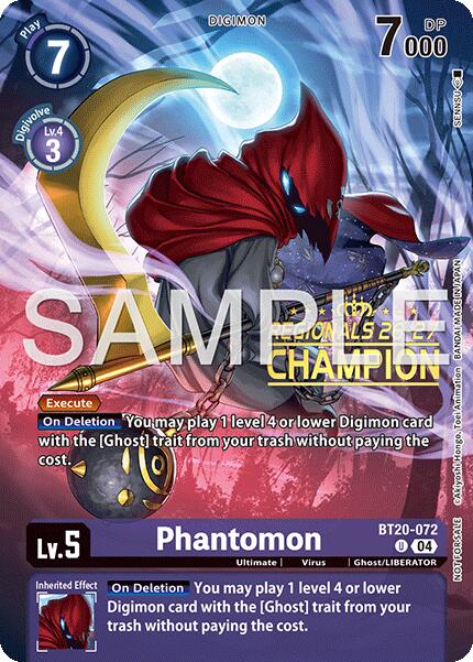 Phantomon [BT20-072] (Regionals 26-27 Season 1 Champion) [Release Special Booster Ver.2.5 Promos] | Clutch Gaming