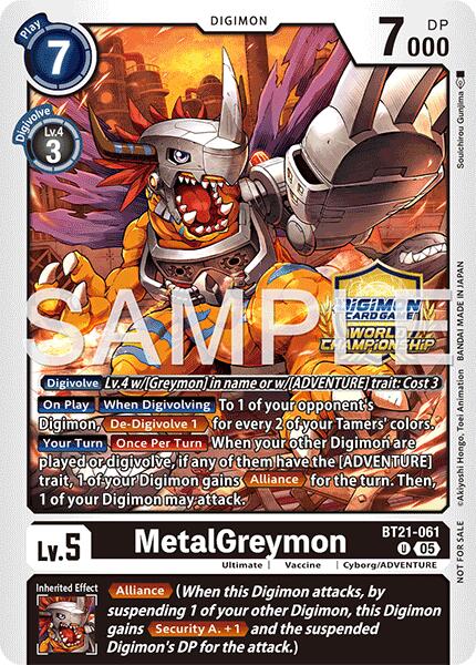 MetalGreymon [BT21-061] (World Championship 26–27 Regionals Season 1) [World Convergence] | Clutch Gaming