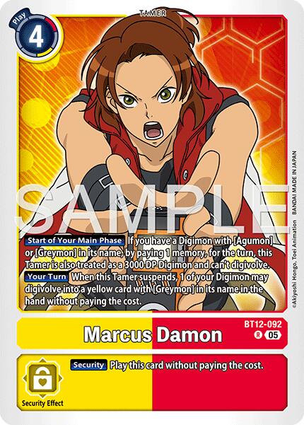 Marcus Damon [BT12-092] [Advanced Booster Digimon Generation] | Clutch Gaming
