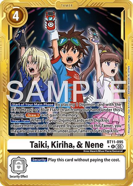 Taiki, Kiriha, & Nene [BT11-095] (Alternate Art) [Advanced Booster Digimon Generation] | Clutch Gaming