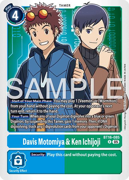 Davis Motomiya & Ken Ichijoji [BT16-085] [Advanced Booster Digimon Generation] | Clutch Gaming