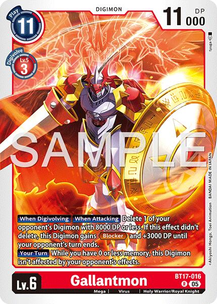 Gallantmon [BT17-016] [Advanced Booster Digimon Generation] | Clutch Gaming