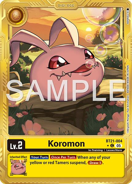 Koromon [BT21-004] (Alternate Art) [Advanced Booster Digimon Generation] | Clutch Gaming
