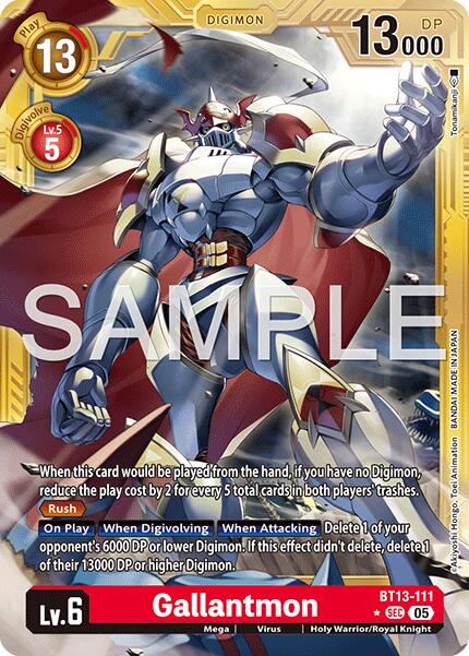 Gallantmon [BT13-111] (Alternate Art) [Advanced Booster Digimon Generation] | Clutch Gaming
