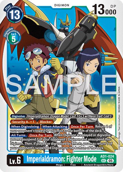 Imperialdramon: Fighter Mode [AD1-024] [Advanced Booster Digimon Generation] | Clutch Gaming