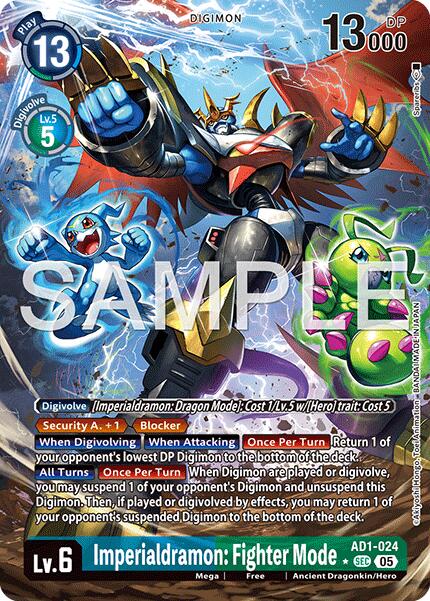 Imperialdramon: Fighter Mode [AD1-024] (Alternate Art) [Advanced Booster Digimon Generation] | Clutch Gaming