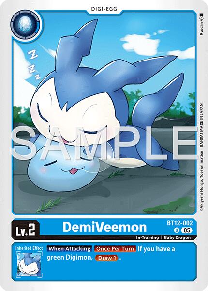 DemiVeemon [BT12-002] (Foil Reprint) [Advanced Booster Digimon Generation] | Clutch Gaming