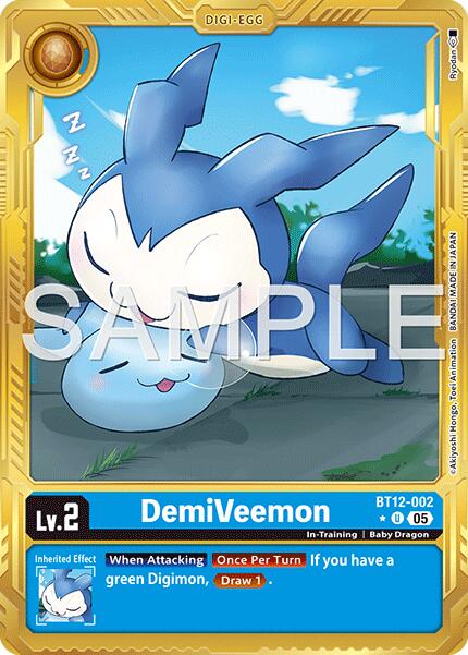 DemiVeemon [BT12-002] (Gold Border) [Advanced Booster Digimon Generation] | Clutch Gaming
