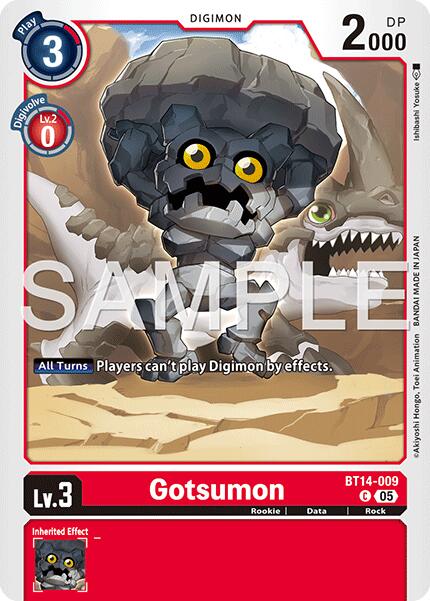 Gotsumon [BT14-009] (Foil Reprint) [Advanced Booster Digimon Generation] | Clutch Gaming