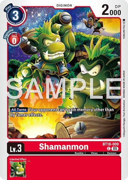 Shamanmon [BT18-009] (Foil Reprint) [Advanced Booster Digimon Generation] | Clutch Gaming