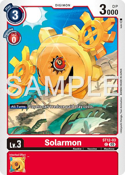 Solarmon [ST12-03] (Foil Reprint) [Advanced Booster Digimon Generation] | Clutch Gaming