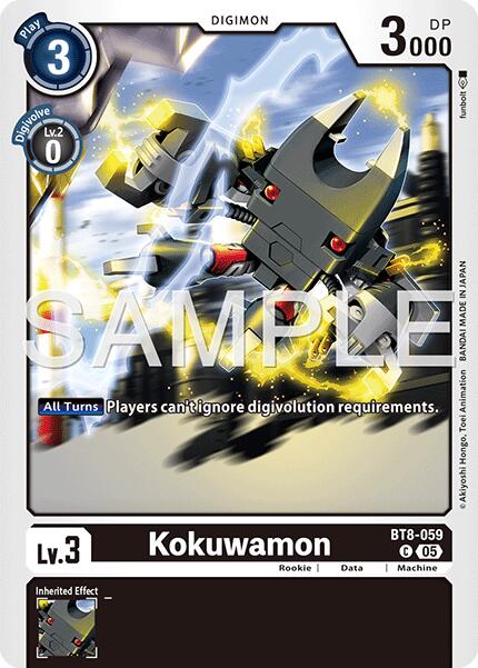 Kokuwamon [BT8-059] (Foil Reprint) [Advanced Booster Digimon Generation] | Clutch Gaming