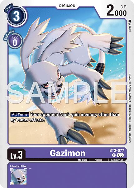 Gazimon [BT3-077] (Foil Reprint) [Advanced Booster Digimon Generation] | Clutch Gaming