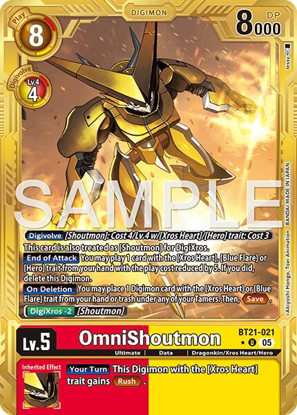 OmniShoutmon [BT21-021] (Gold Border) [Advanced Booster Digimon Generation] | Clutch Gaming