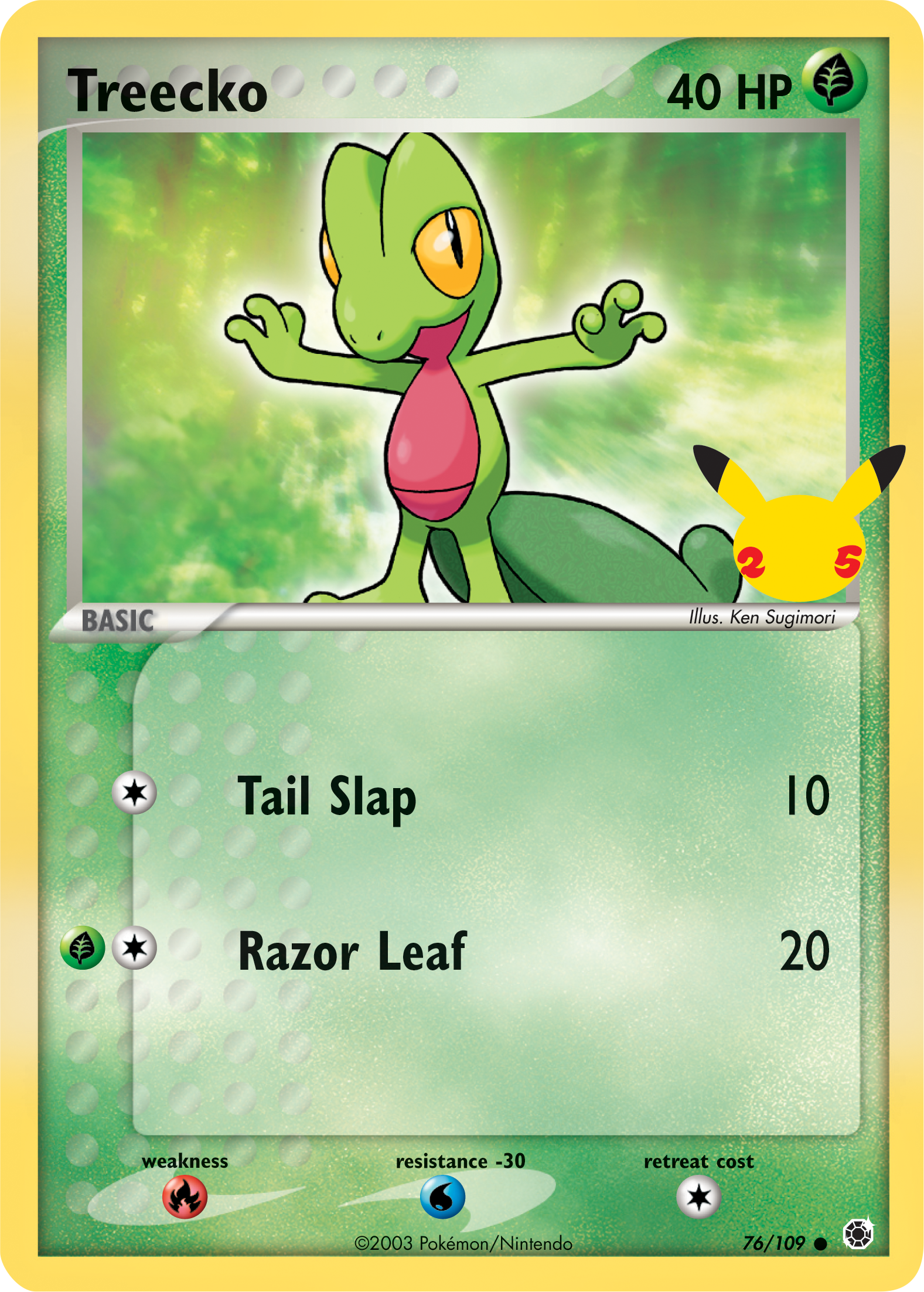 Treecko (76/109) (Jumbo Card) [First Partner Pack] | Clutch Gaming