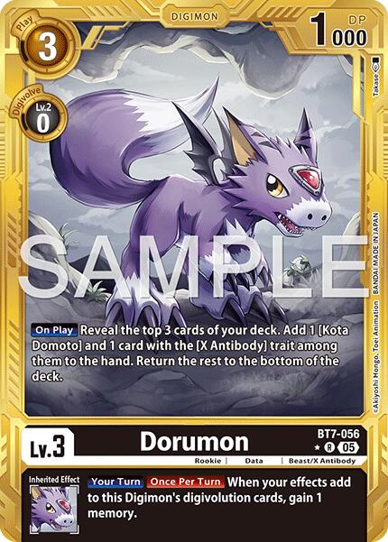 Dorumon [BT7-056] (Gold Border) [Advanced Booster Digimon Generation] | Clutch Gaming