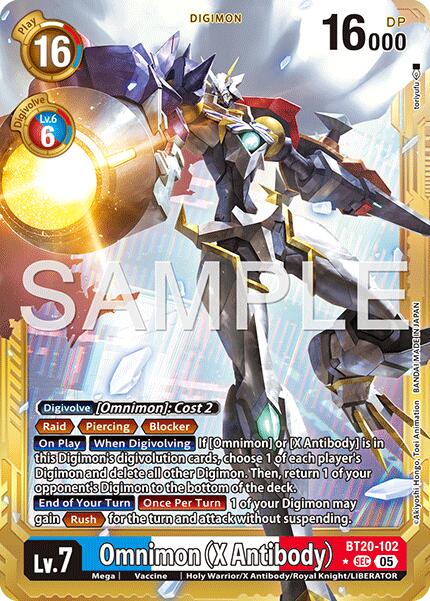 Omnimon [BT20-102] (X Antibody) (Gold Border) [Advanced Booster Digimon Generation] | Clutch Gaming
