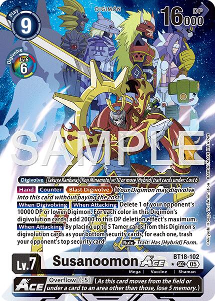 Susanoomon ACE [BT18-102] (Alternate Art) [Advanced Booster Digimon Generation] | Clutch Gaming