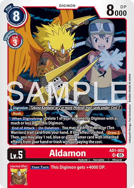 Aldamon [AD1-002] [Advanced Booster Digimon Generation] | Clutch Gaming