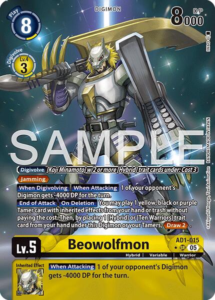 Beowolfmon [AD1-015] (Alternate Art) [Advanced Booster Digimon Generation] | Clutch Gaming