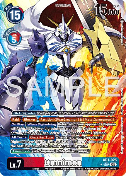 Omnimon [AD1-025] (Alternate Art) [Advanced Booster Digimon Generation] | Clutch Gaming