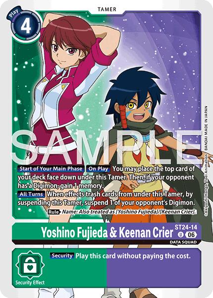 Yoshino Fujieda & Keenan Crier [ST24-14] [Starter Deck: Data Squad] | Clutch Gaming