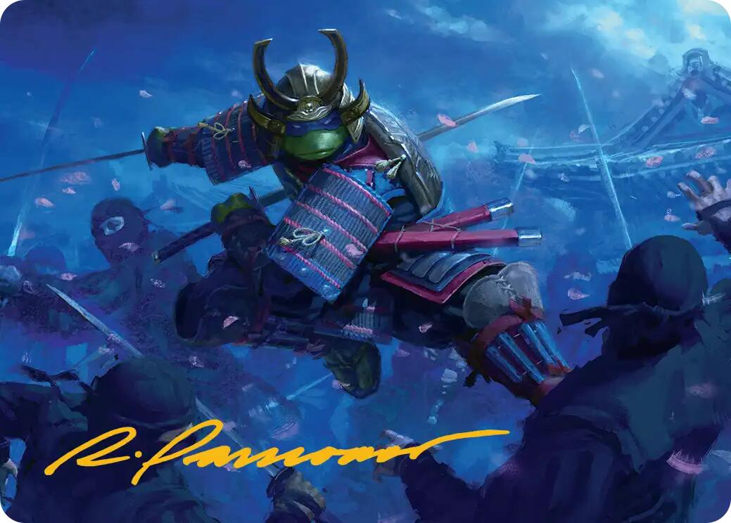 Leonardo, Sewer Samurai Art Card (1/54) (Gold-Stamped Signature) [Teenage Mutant Ninja Turtles Art Series] | Clutch Gaming