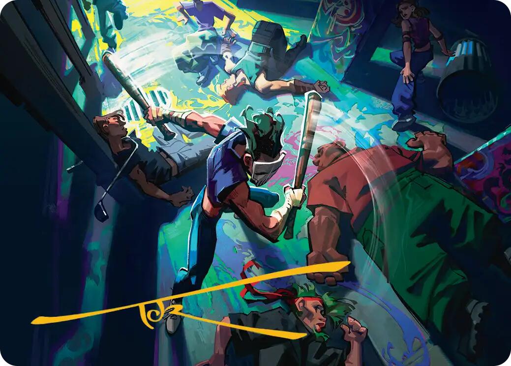 Pain 101 Art Card (Gold-Stamped Signature) [Teenage Mutant Ninja Turtles Art Series] | Clutch Gaming