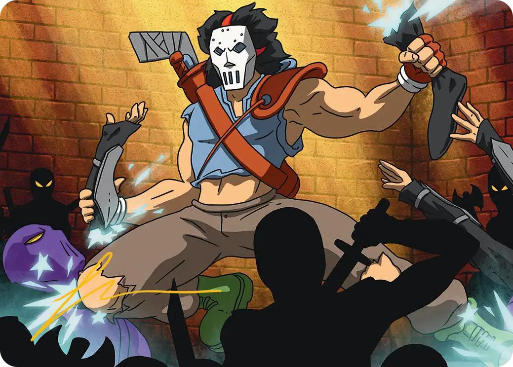 Casey Jones, Vigilante Art Card (Gold-Stamped Signature) [Teenage Mutant Ninja Turtles Art Series] | Clutch Gaming