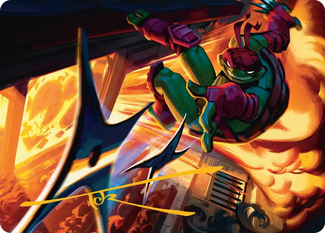 Storm of Steel Art Card (Gold-Stamped Signature) [Teenage Mutant Ninja Turtles Art Series] | Clutch Gaming