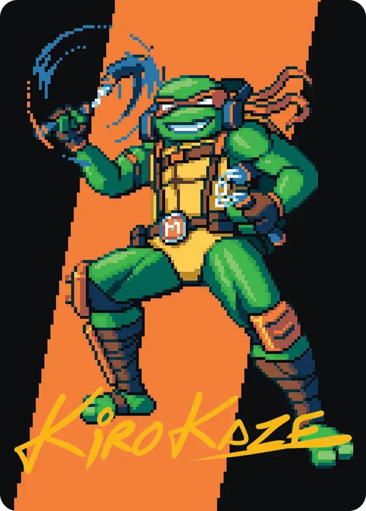Michelangelo, the Heart Art Card (Gold-Stamped Signature) [Teenage Mutant Ninja Turtles Art Series] | Clutch Gaming