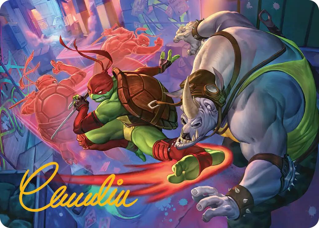 Super Combo Art Card (Gold-Stamped Signature) [Teenage Mutant Ninja Turtles Art Series] | Clutch Gaming