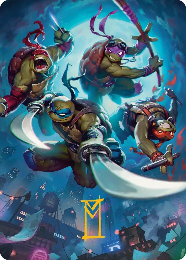 Heroes in a Half Shell Art Card (Gold-Stamped Signature) [Teenage Mutant Ninja Turtles Art Series] | Clutch Gaming