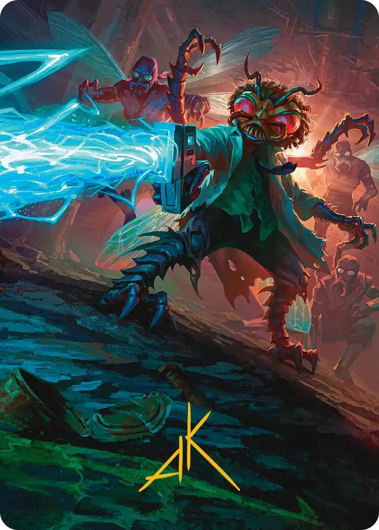 Baxter, Exzzperimental Zzientist Art Card (Gold-Stamped Signature) [Teenage Mutant Ninja Turtles Art Series] | Clutch Gaming