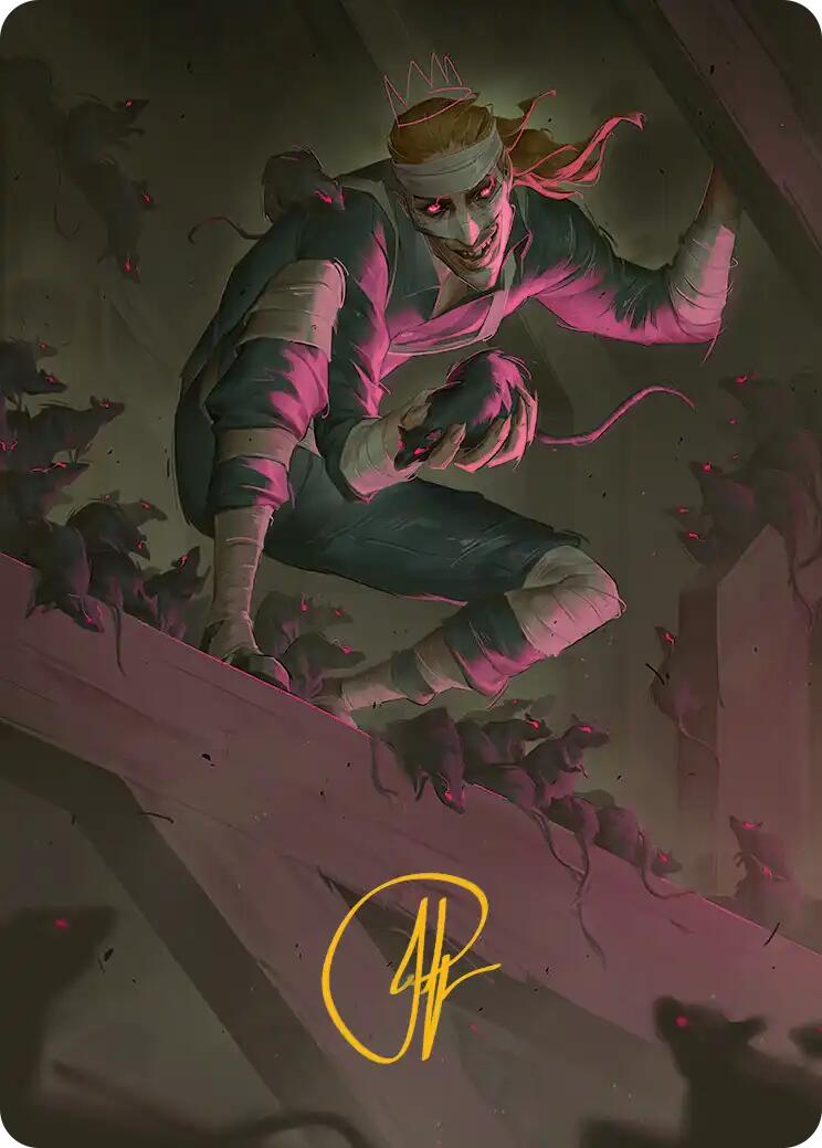 Rat King, the Chaosbringer Art Card (Gold-Stamped Signature) [Teenage Mutant Ninja Turtles Art Series] | Clutch Gaming