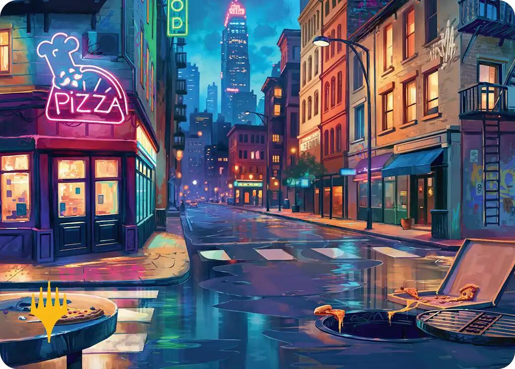 Plains Art Card (Gold-Stamped) [Teenage Mutant Ninja Turtles Art Series] | Clutch Gaming