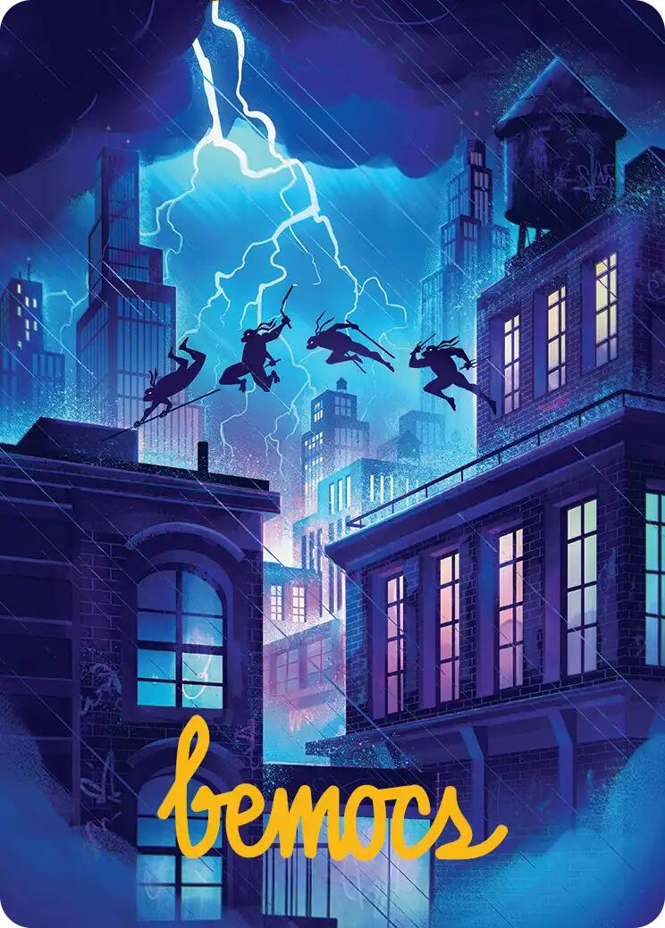 Island Art Card (37/54) (Gold-Stamped Signature) [Teenage Mutant Ninja Turtles Art Series] | Clutch Gaming