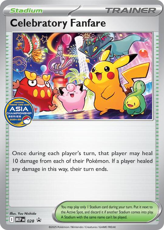 Celebratory Fanfare (028) (Asia Championship Series 24-25) [Mega Evolution Promo] | Clutch Gaming