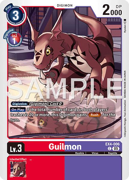 Guilmon [EX4-006] (Foil Reprint) [Advanced Booster Digimon Generation] | Clutch Gaming