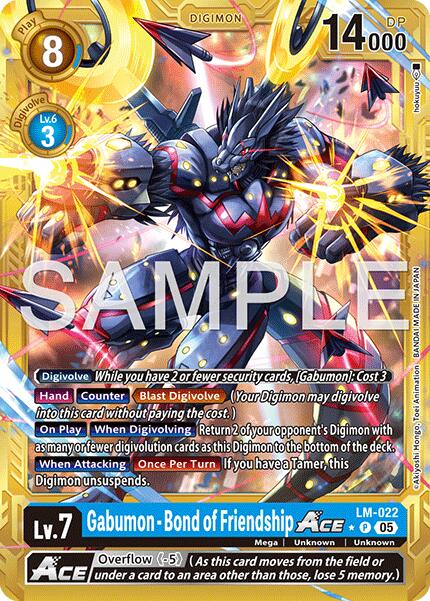 Gabumon [LM-022] - Bond of Friendship ACE (Gold Border) [Advanced Booster Digimon Generation] | Clutch Gaming
