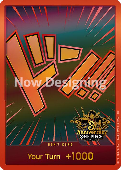 DON!! Card (Japanese Version 3rd Anniversary Set) [One Piece Promotion Cards] | Clutch Gaming