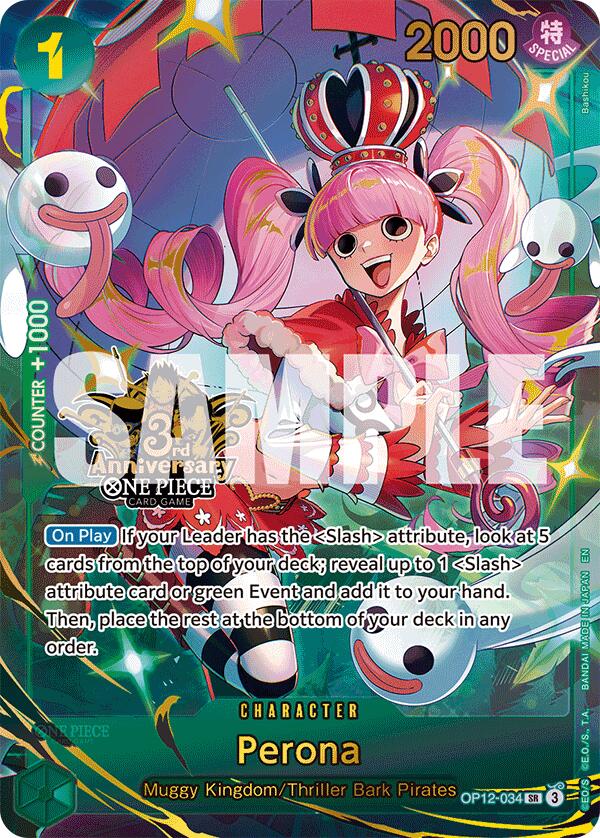 Perona (Japanese Version 3rd Anniversary Set) [One Piece Promotion Cards] | Clutch Gaming