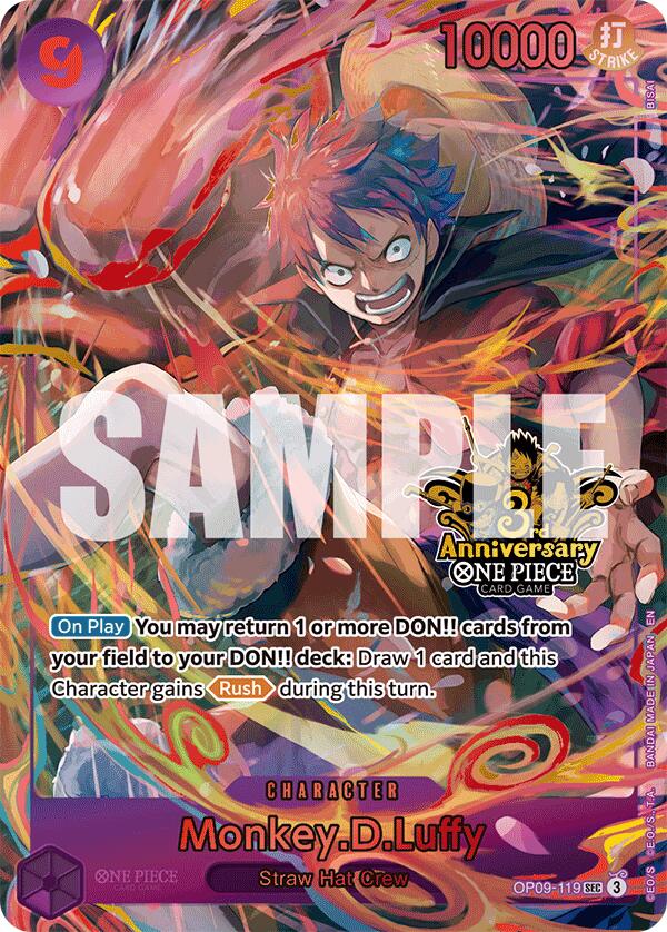 Monkey.D.Luffy (Japanese Version 3rd Anniversary Set) [One Piece Promotion Cards] | Clutch Gaming