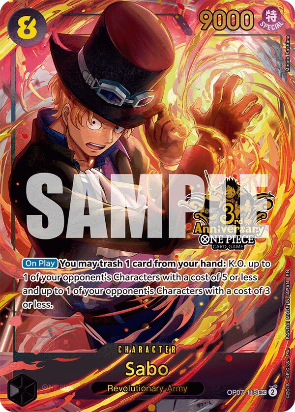 Sabo (Japanese Version 3rd Anniversary Set) [One Piece Promotion Cards] | Clutch Gaming