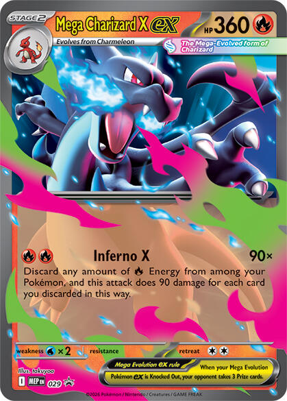 Mega Charizard X ex (029) [Mega Evolution Promo] | Clutch Gaming